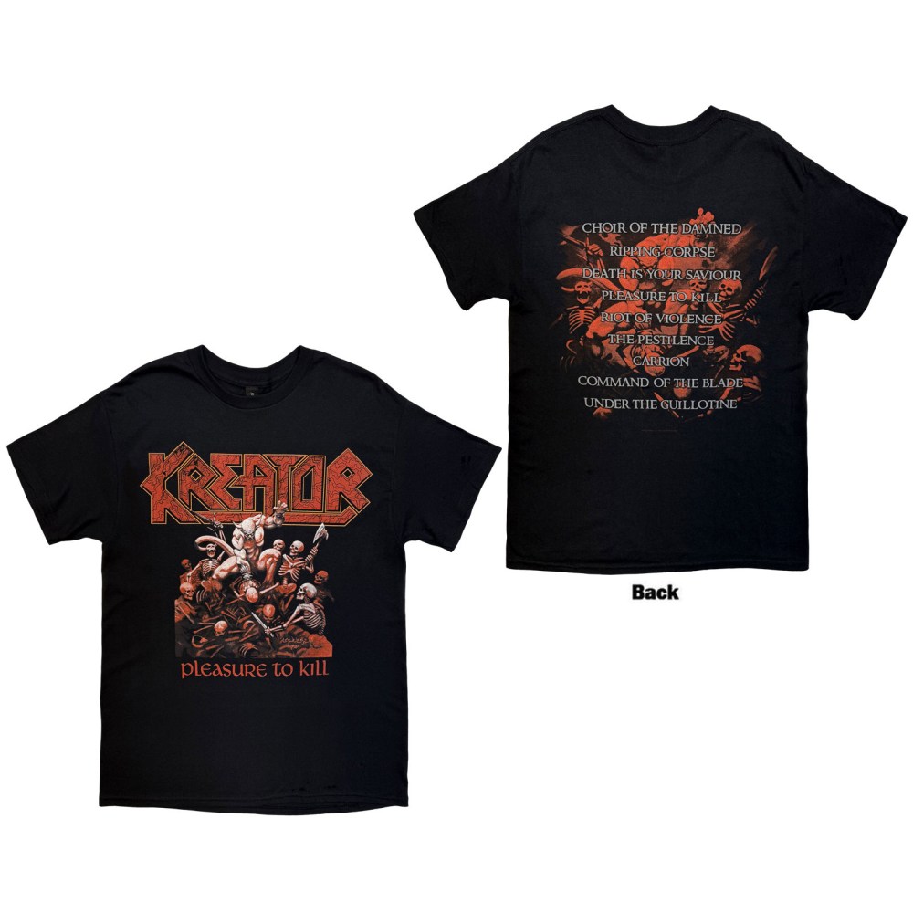 Kreator - Pleasure To Kill Heren Tshirt - Zwart